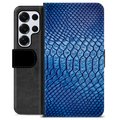 Samsung Galaxy S25 Ultra Premium Portemonnee Hoesje - Leer