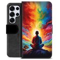 Samsung Galaxy S25 Ultra Premium Portemonnee Hoesje - Meditatie