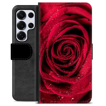 Samsung Galaxy S25 Ultra Premium Portemonnee Hoesje - Roos
