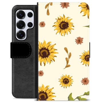 Samsung Galaxy S25 Ultra Premium Portemonnee Hoesje - Zonnebloem