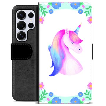 Samsung Galaxy S25 Ultra Premium Portemonnee Hoesje - Eenhoorn