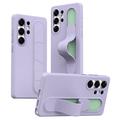 Samsung Galaxy S25 Ultra Slim Hybride Hoesje met Staande Grip - Paars
