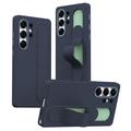 Samsung Galaxy S25 Ultra Slim Hybride Hoesje met Staande Grip - Saffier