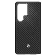 Samsung Galaxy S25 Ultra Spigen Enzo Aramide Hoesje GP-FPS938PGABW - Zwart / Zilver