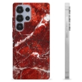 Samsung Galaxy S25 Ultra TPU-hoesje - Rode Marmer