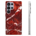 Samsung Galaxy S25 Ultra TPU-hoesje - Rode Marmer