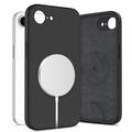 iPhone 16e Tech-Protect Vloeibare siliconen hoesje - MagSafe compatibel - Zwart