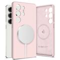 Samsung Galaxy S25 Ultra Tech-Protect Vloeibare siliconen hoesje - MagSafe compatibel - Roze parel
