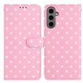 Samsung Galaxy S25+ Polka Dot-patroon Portemonnee Hoesje - Roze