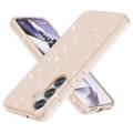 Samsung Galaxy S25+ Stylish Glitter Series Hybride Hoesje - Goud