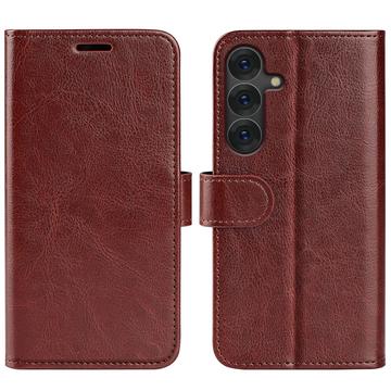 Samsung Galaxy S25+ Portemonnee Hoesje met Magneetsluiting - Bruin