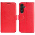 Samsung Galaxy S25+ Portemonnee Hoesje met Magneetsluiting - Rood