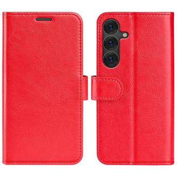 Samsung Galaxy S25+ Portemonnee Hoesje met Magneetsluiting - Rood