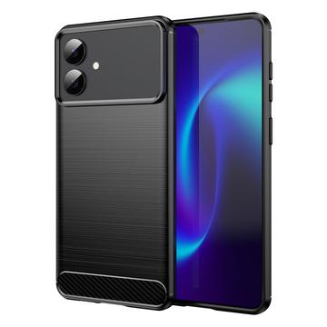 Samsung Galaxy S26 Edge Geborsteld TPU Hoesje - Koolstofvezel