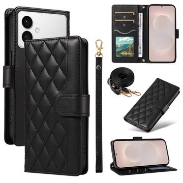 Samsung Galaxy S26 Edge Luxe Gewatteerd Portemonnee Hoesje