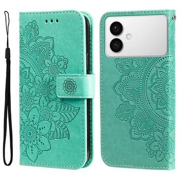 Samsung Galaxy S26 Edge Mandala Series Portemonnee-hoesje - Groen