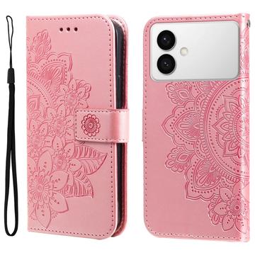 Samsung Galaxy S26 Edge Mandala Series Portemonnee-hoesje - Roze