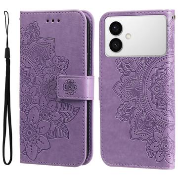 Samsung Galaxy S26 Edge Mandala Series Portemonnee-hoesje - Paars