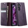 Samsung Galaxy S26 FE Caseme 033 Kalf textuur portemonnee hoesje met RFID-blokkering - Paars