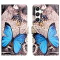 Samsung Galaxy S26 FE Style Series Portemonnee Hoesje - Blauw Vlinder