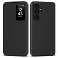 Samsung Galaxy S26 FE Tech-Protect Smart Clear View Flip Hoesje met kaartsleuf - Zwart