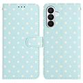 Samsung Galaxy S26 Portemonneehoes met Stippenpatroon - Blauw