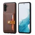 Samsung Galaxy S26 Retro Style Hoesje met Portemonnee - Bruin
