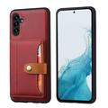 Samsung Galaxy S26 Retro Style Hoesje met Portemonnee - Rood