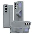 Samsung Galaxy S26 Slim Hybride Hoesje met Staande Grip - Donkergrijs