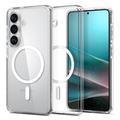 Samsung Galaxy S26 Spigen Ultra Hybrid Mag Hoesje - Wit / Doorzichtig