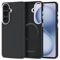 Samsung Galaxy S26 Tech-Protect Ion Carbon Plastic Hoesje - MagSafe Compatibel - Zwart / Zilver