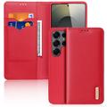Samsung Galaxy S26 Ultra Dux Ducis Hivo Wallet Leren Hoesje - Rood