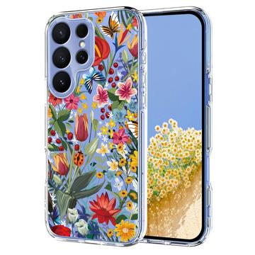 Samsung Galaxy S26 Ultra TPU-hoesje met bloemenpatroon - Lelies