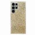Samsung Galaxy S26 Ultra Glitter Flakes TPU Hoesje - Goud