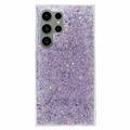Samsung Galaxy S26 Ultra Glitter Flakes TPU Hoesje - Paars