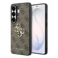 Samsung Galaxy S26 Ultra Guess 4G Big Metal Logo Hybride Hoesje - Bruin