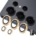 Samsung Galaxy S26 Ultra Hat Prince Glitter Camera Lens Beschermer - Goud