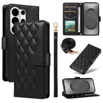 Samsung Galaxy S26 Ultra Luxe Gewatteerd Portemonnee Hoesje