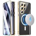 Samsung Galaxy S26 Ultra Magnetische Hoesje met Gehard Glas Screenprotector - MagSafe Compatibel - Goud