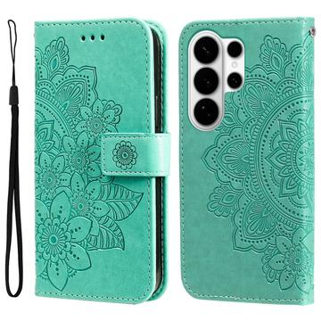 Samsung Galaxy S26 Ultra Mandala Series Portemonnee-hoesje - Groen