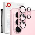 Samsung Galaxy S26 Ultra Northjo Volledige bescherming van mat metaal en gehard glas Beschermer voor de cameralens - Roze