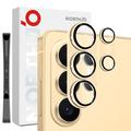 Samsung Galaxy S26 Ultra Northjo Volledige bescherming van mat metaal en gehard glas Beschermer voor de cameralens - Goud