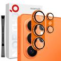 Samsung Galaxy S26 Ultra Northjo Volledige bescherming van mat metaal en gehard glas Beschermer voor de cameralens - Oranje
