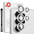 Samsung Galaxy S26 Ultra Northjo Strass Camera Lens Beschermer Set - Zilver