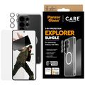 Samsung Galaxy S26 Ultra PanzerGlass Care 3-in-1 Explorer-bundel - Transparant