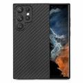 Samsung Galaxy S26 Ultra premium hoesje met koolstofvezelstructuur - Zwart