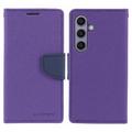 Samsung Galaxy S26+ Mercury Goospery Fancy Diary Portemonnee Hoesje - Paars