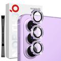 Samsung Galaxy S26+ Northjo Strass Camera Lens Beschermer Set - Paars