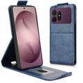 Samsung Galaxy S27 Pro Verticale Flip Hoesje met Standaard - Donkerblauw