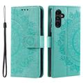 Samsung Galaxy S27+ Mandala-portemonneehoesje met polsbandje - Mintgroen
